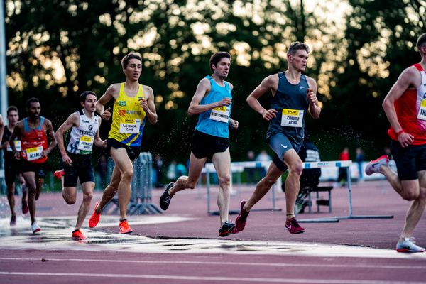 Gil Weicherding (Luxembourg), Malte Stockhausen (Germany), Anthony COEUR D ACIER (France) am 28.05.2022 waehrend der World Athletics Continental Tour IFAM Oordegem in Oordegem